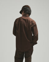 BED j.w. FORD "Wing – Brown" Wing collar Shirts｜ベッドフォード "ウィング – ブラウン" ウィングカラーシャツ メンズモデル着用