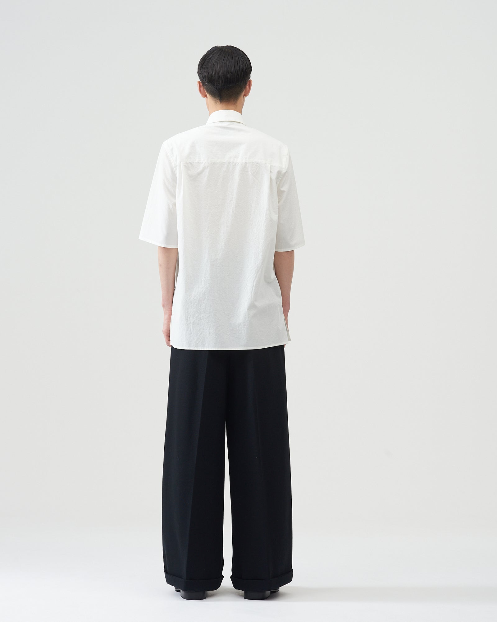BED J.W. FORD - back number シャツ Overlap Pullover Shirts – White｜BED j.w. FORD Official Website
