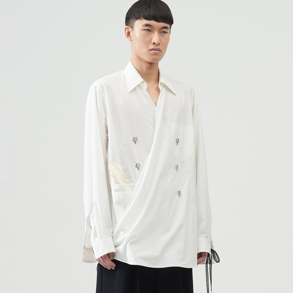えるるページ Overlap Pullover Shirts – White｜BED j.w. FORD Official Website