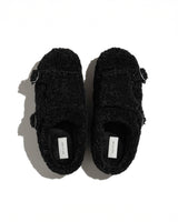 BED j.w. FORD × SUBU "Teddy – Black" Boa Sandal｜ベッドフォード × スブ "テディー – ブラック" ボアサンダル