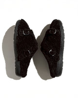 BED j.w. FORD × SUBU "Teddy – Black" Boa Sandal｜ベッドフォード × スブ "テディー – ブラック" ボアサンダル