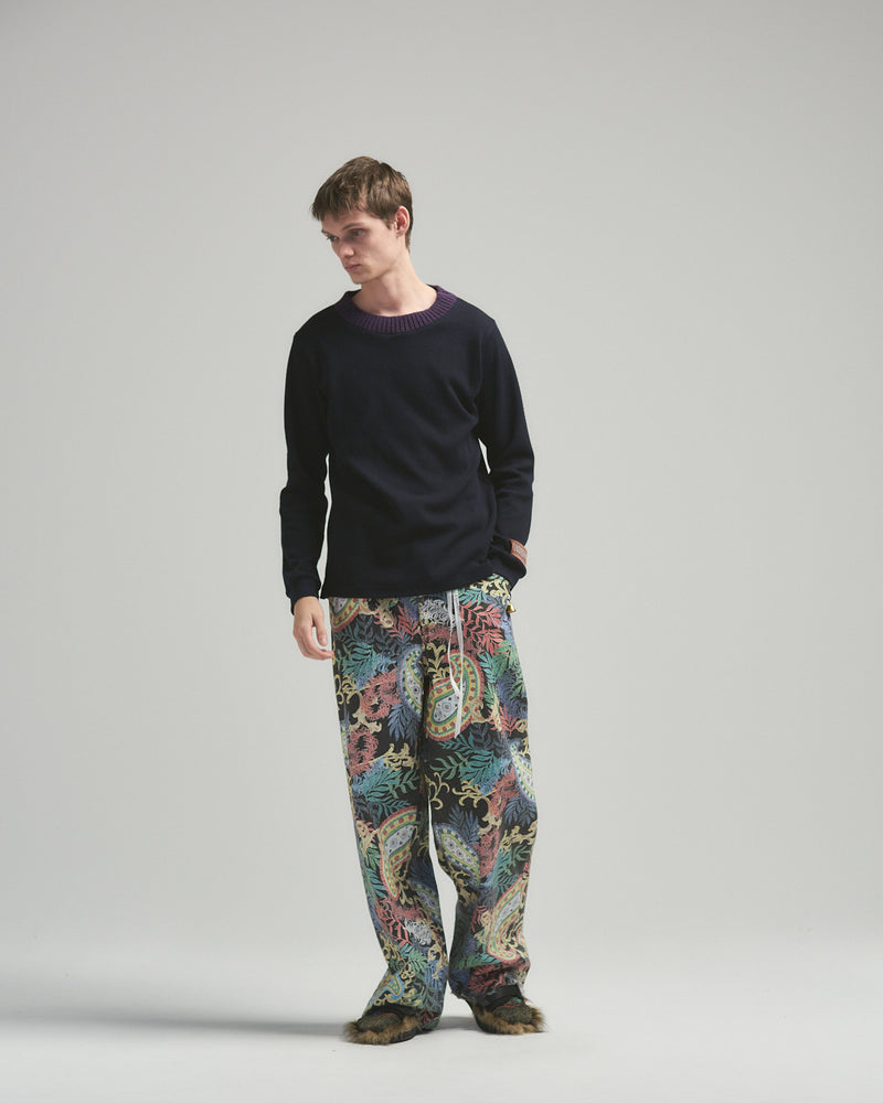 BED j.w. FORD "MIX (Tapered) – Black” Denim Pants｜ベッドフォード “ミックス(テーパード) – ブラック” デニムパンツ メンズモデル着用