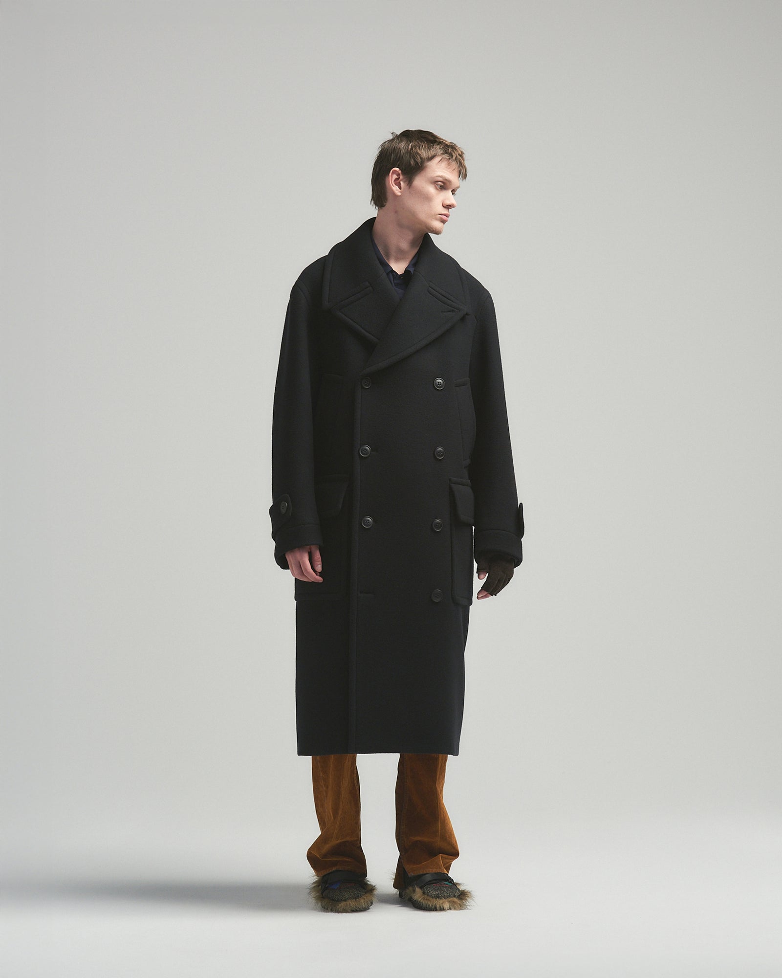 状態◎ bed j.w. fordカシミアロングコート CT01_BLK1_df5aed35-780d-474a-