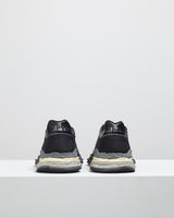 "GEORGE" OG Sole Mix Material Low-top Sneaker - Black (Exclusive)