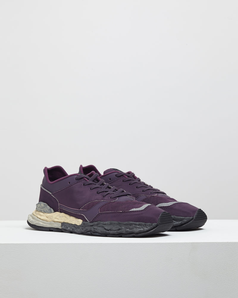 "GEORGE" OG Sole Mix Material Low-top Sneaker - Purple