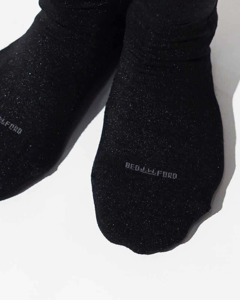 Glitter Long socks – Black