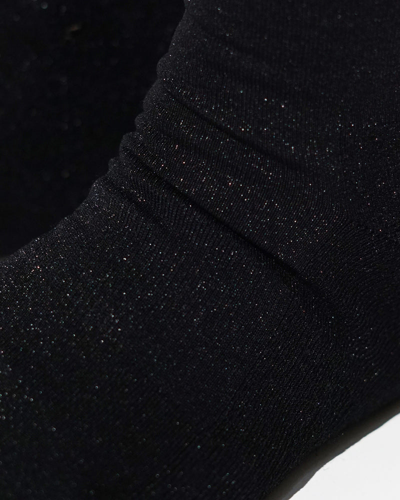 Glitter Long socks – Black