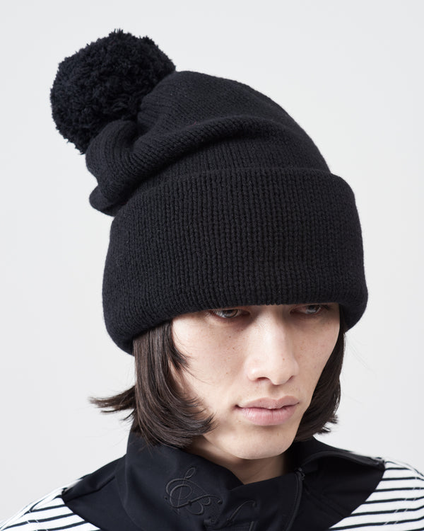 Oversized Knitting Cap – Black