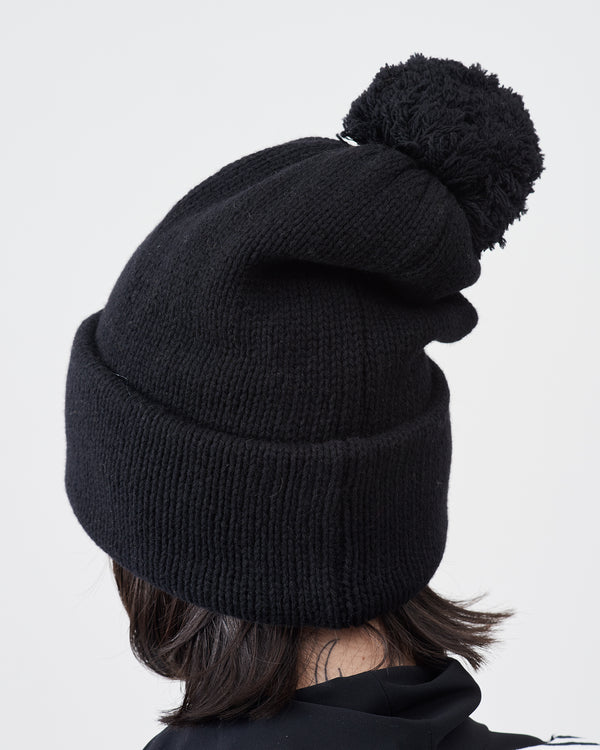 Oversized Knitting Cap – Black