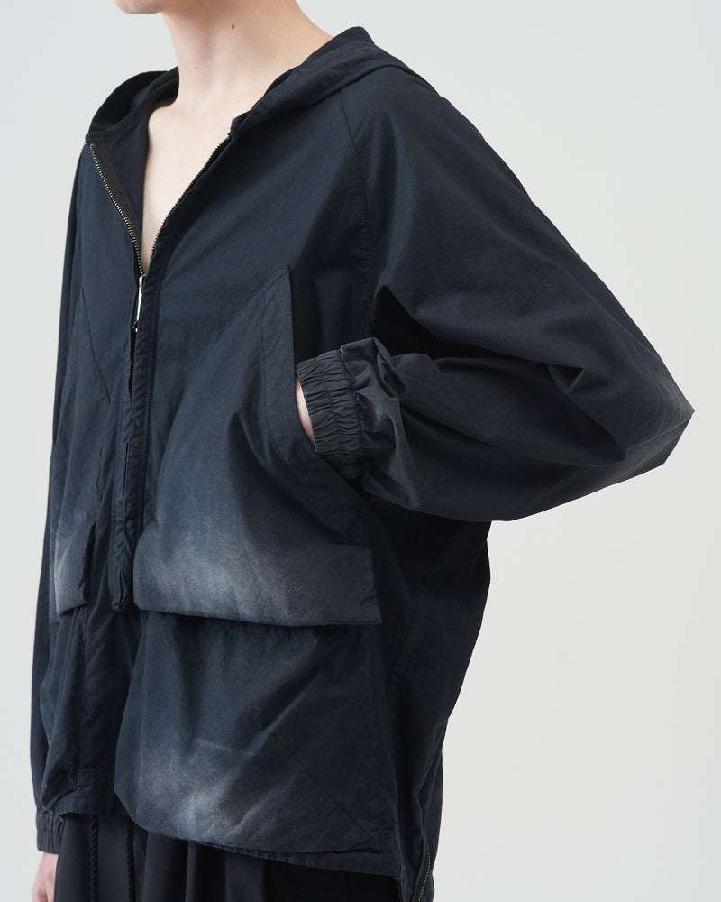 Garment-dye Hooded Shirts – Black