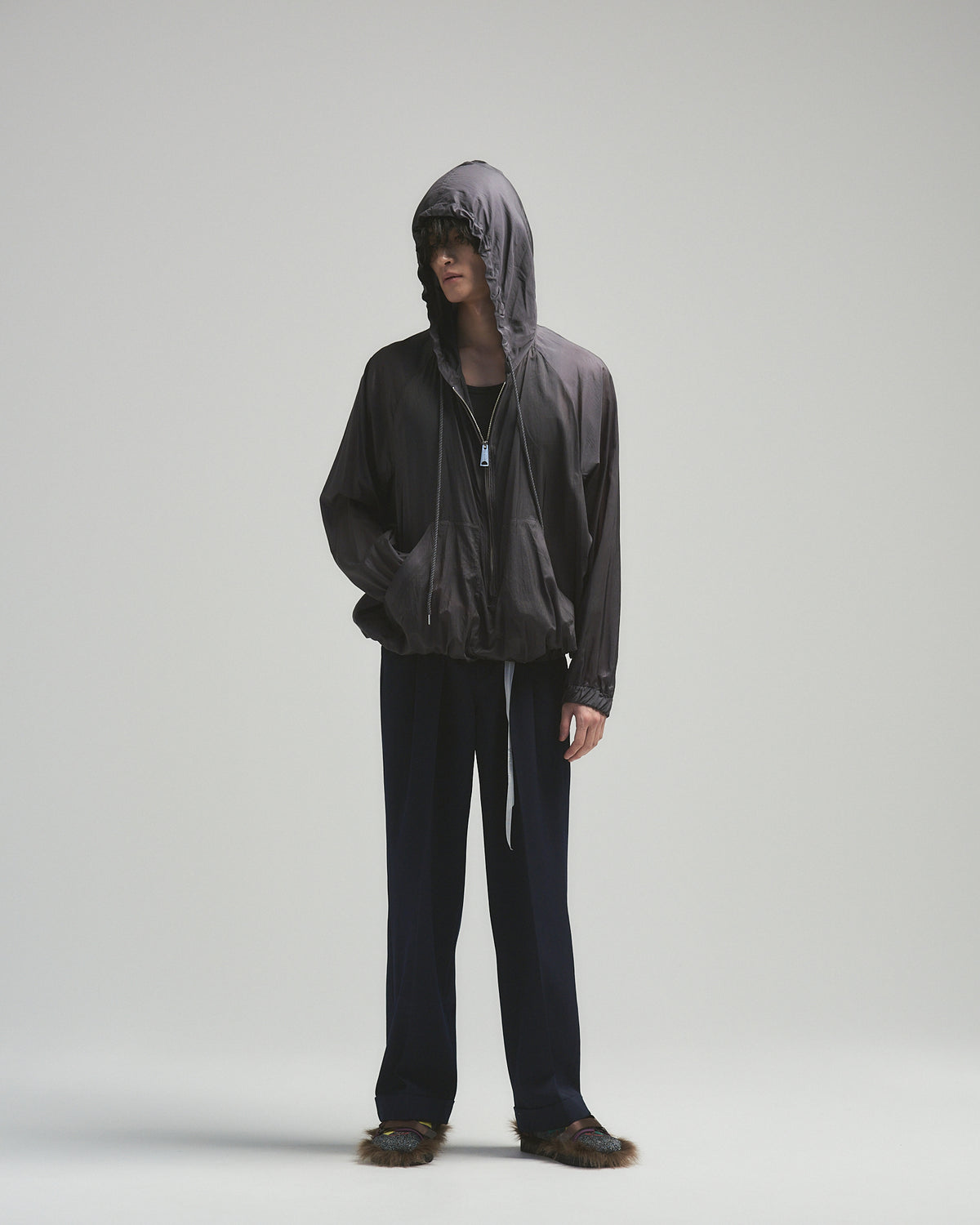 新品未使用タグ付BED J.W FORDフード付ハイネックセーター BED J.W. FORD / ベッドフォード】Turtleneck Hooded Knit