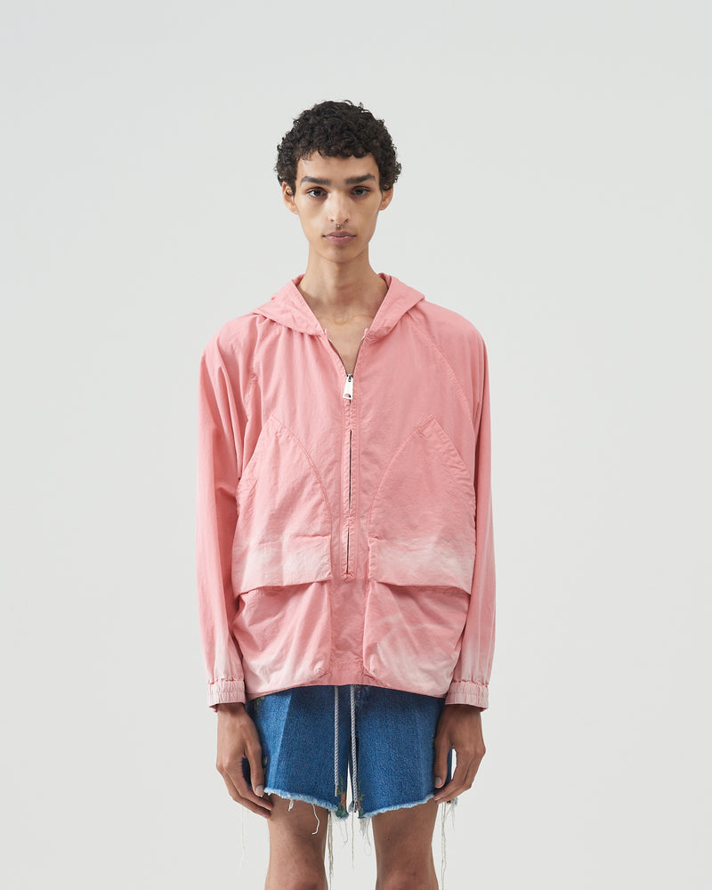 Garment-dye Hooded Shirts – Pink