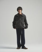 BED j.w. FORD "No Stress – Gray” Half Zip Blouson｜ベッドフォード "ノーストレス – グレー” ハーフジップブルゾン メンズモデル着用