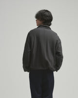 BED j.w. FORD "No Stress – Gray” Half Zip Blouson｜ベッドフォード "ノーストレス – グレー” ハーフジップブルゾン メンズモデル着用