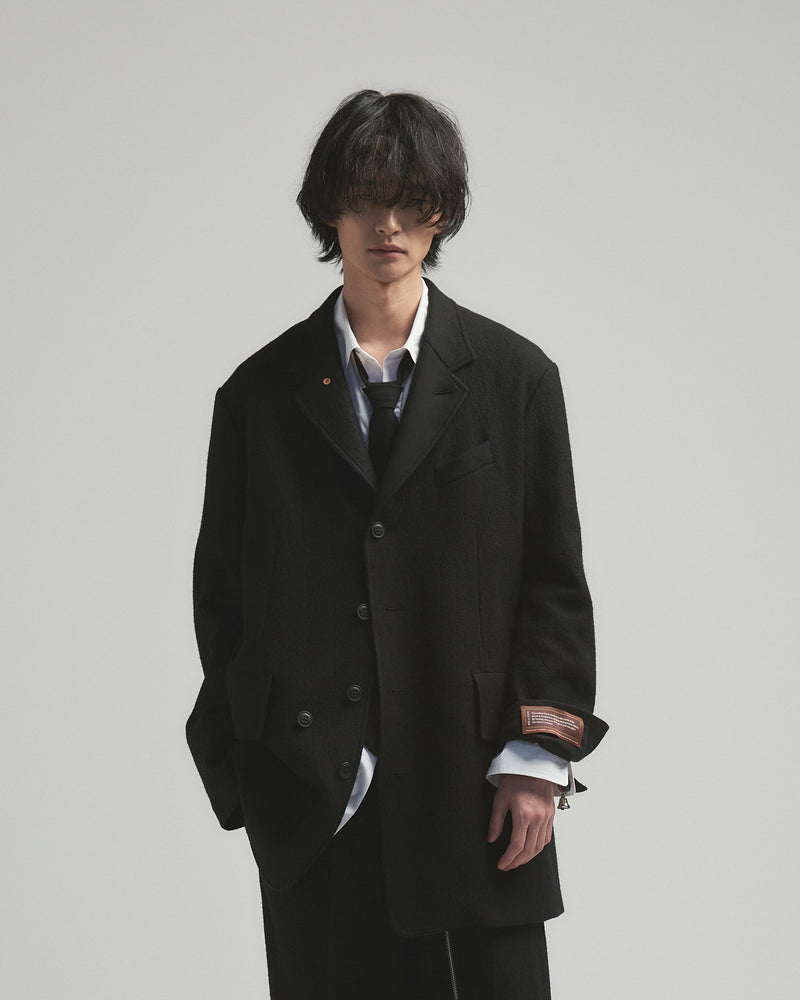 BED j.w. FORD "AE-Jacket – Black" Middle Jacket｜ベッドフォード "エーイージャケット – ブラック" ミドル丈ジャケット メンズモデル着用