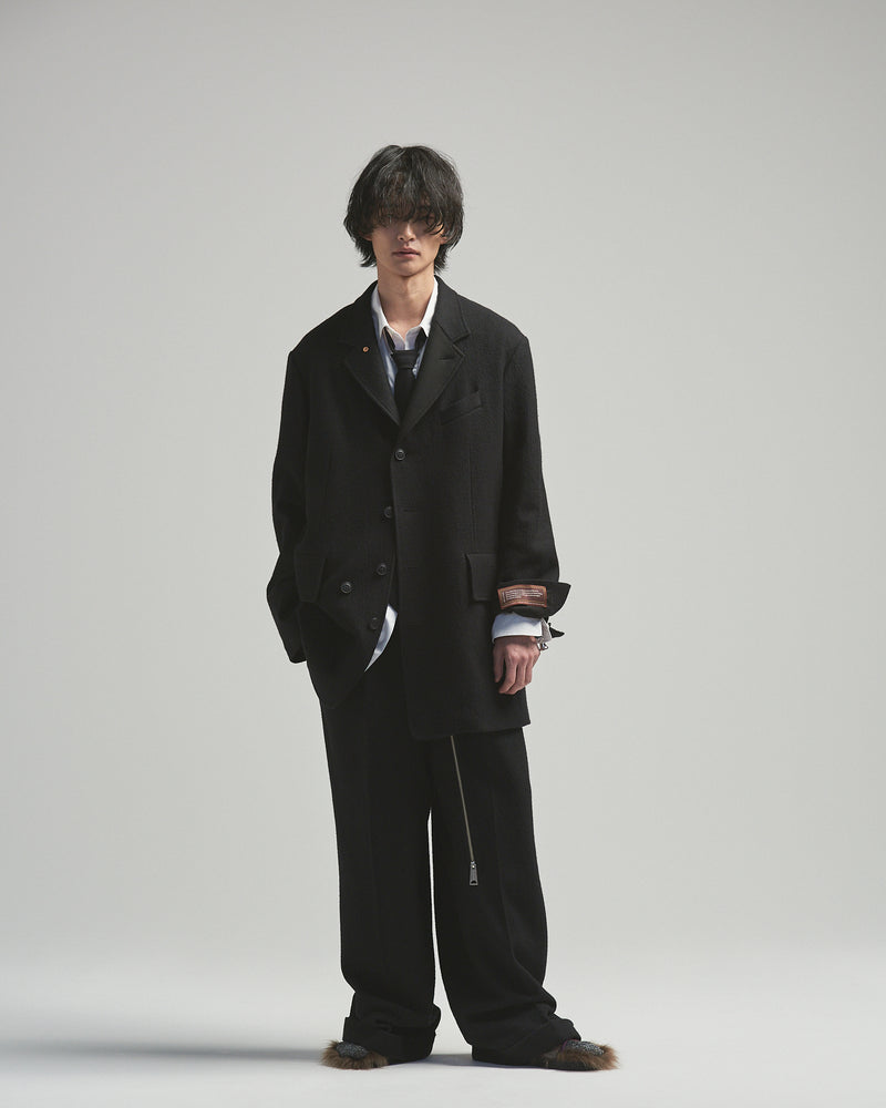BED j.w. FORD "AE-Jacket – Black" Middle Jacket｜ベッドフォード "エーイージャケット – ブラック" ミドル丈ジャケット メンズモデル着用