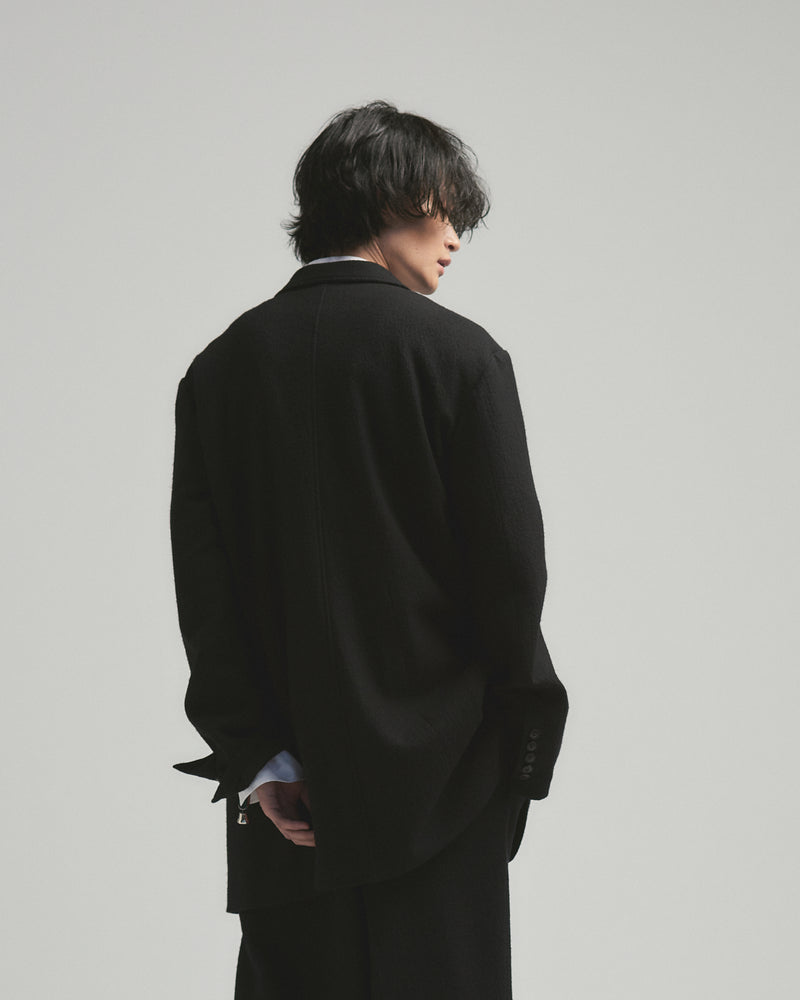 BED j.w. FORD "AE-Jacket – Black" Middle Jacket｜ベッドフォード "エーイージャケット – ブラック" ミドル丈ジャケット メンズモデル着用