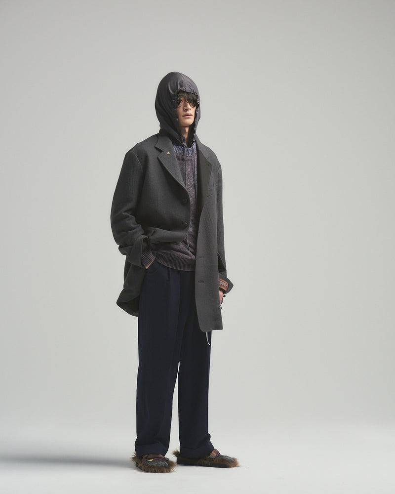 BED j.w. FORD "AE-Jacket – Gray" Middle Jacket｜ベッドフォード "エーイージャケット – グレー" ミドル丈ジャケット メンズモデル着用