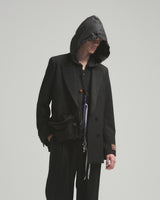 BED j.w. FORD "W – Black" Double Breasted Jacket｜ベッドフォード "ダブル – ブラック" ダブルブレストジャケット メンズモデル着用