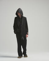 BED j.w. FORD "W – Black" Double Breasted Jacket｜ベッドフォード "ダブル – ブラック" ダブルブレストジャケット メンズモデル着用