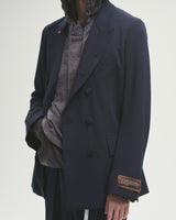 BED j.w. FORD "W – Navy" Double Breasted Jacket｜ベッドフォード "ダブル – ネイビー" ダブルブレストジャケット メンズモデル着用
