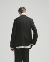 BED j.w. FORD "(Best) Team Jacket – Black" Basic Suit Jacket｜ベッドフォード "(ベスト) チームジャケット – ブラック" 定番スーツジャケット メンズモデル着用