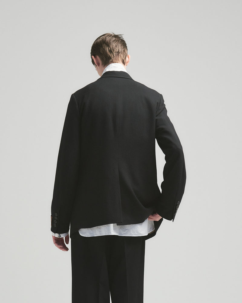 BED j.w. FORD "(Best) Team Jacket – Black" Basic Suit Jacket｜ベッドフォード "(ベスト) チームジャケット – ブラック" 定番スーツジャケット メンズモデル着用
