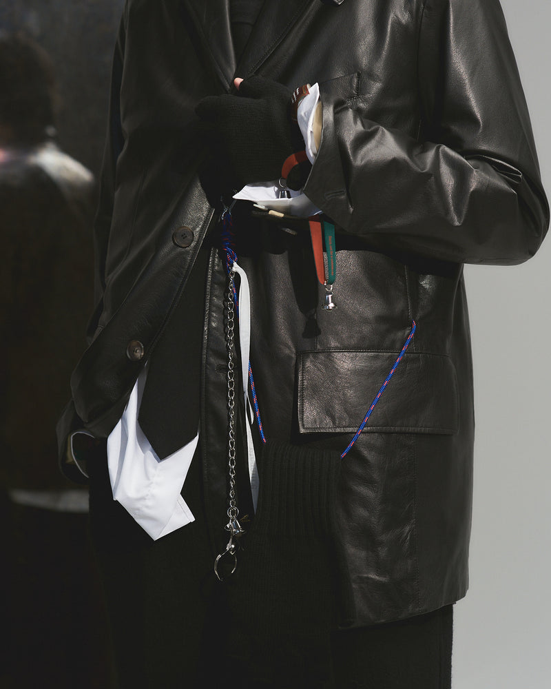BED j.w. FORD "AE-Leather – Black" Leather Jacket｜ベッドフォード “エーイーレザー – ブラック” レザージャケット メンズモデル着用