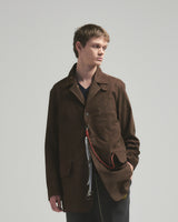 BED j.w. FORD "AE-Leather – Brown" Leather Jacket｜ベッドフォード “エーイーレザー – ブラウン” レザージャケット メンズモデル着用