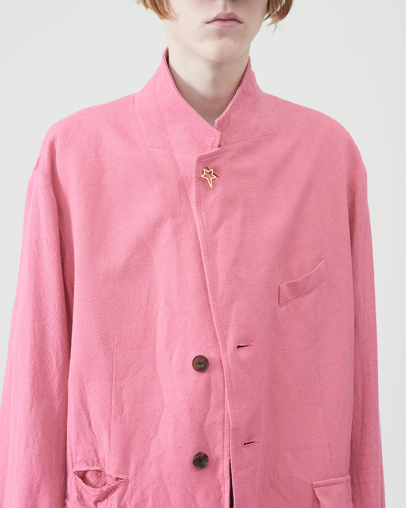 Cotton Silk Pilling Jacket – Pink