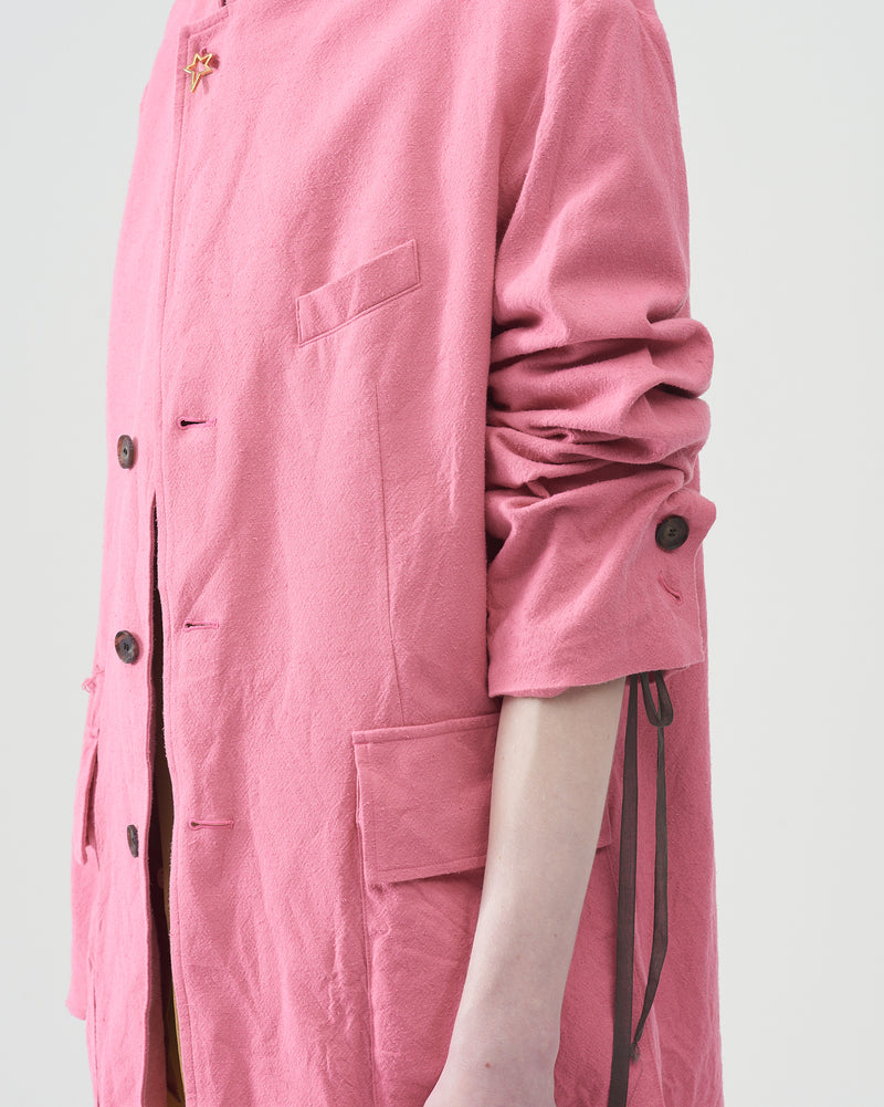 Cotton Silk Pilling Jacket – Pink