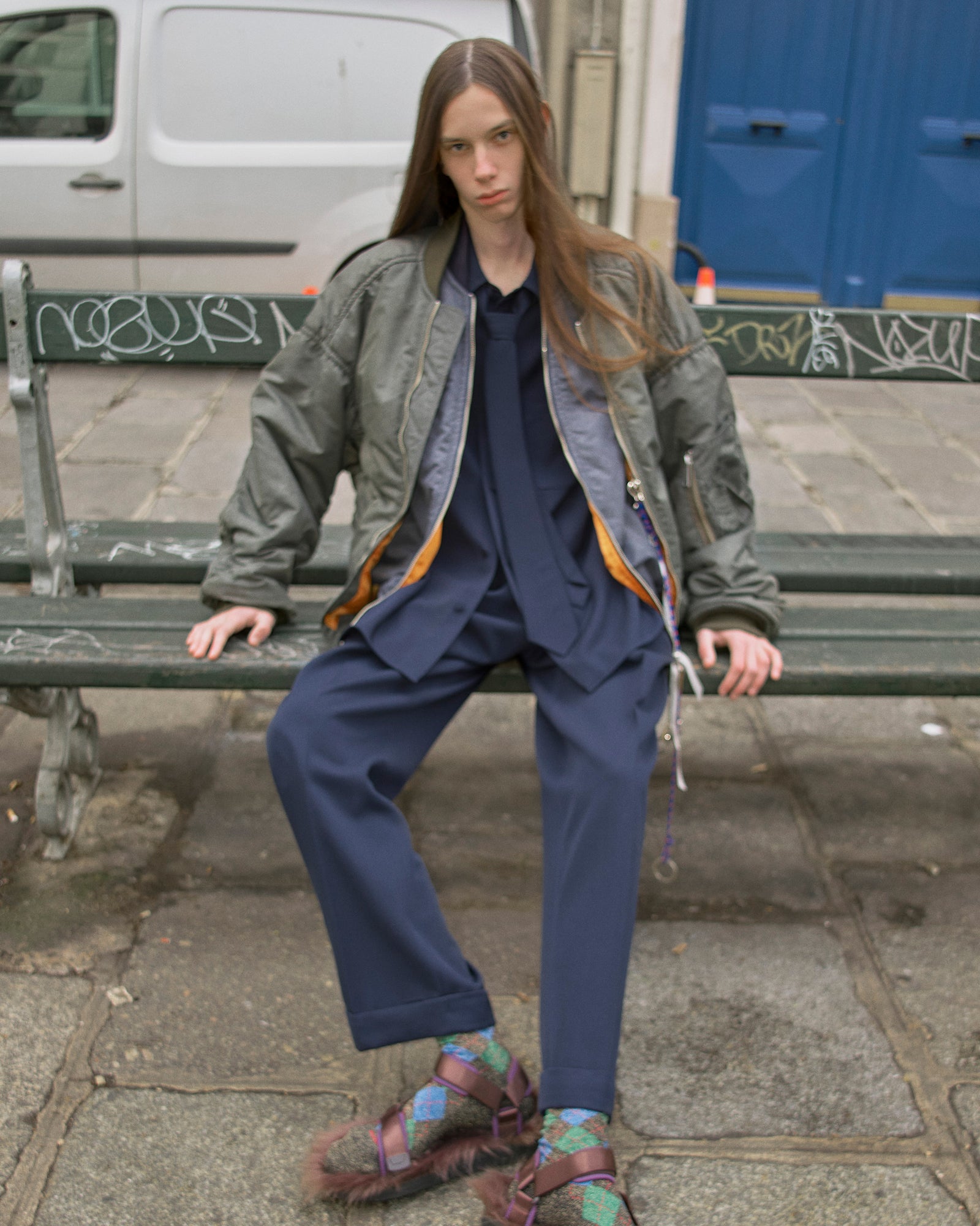 ジャケット・アウター BED JW FORD ma-1 MA-1+1 – Navy｜BED j.w. FORD Official Website