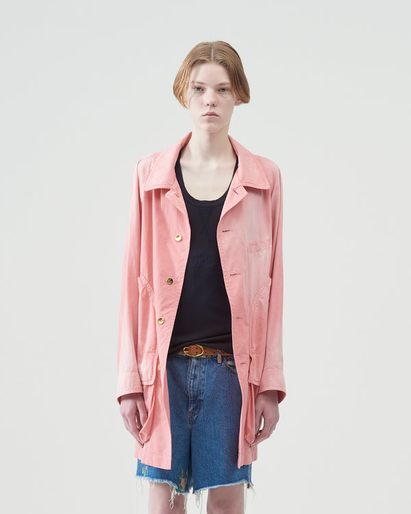 Garment-dye Raglan Blouson – Pink