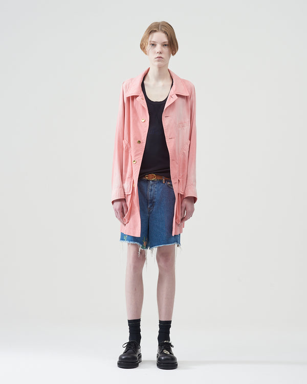 Garment-dye Raglan Blouson – Pink