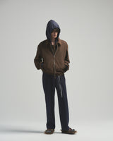 BED j.w. FORD "(R) – Brown" Leather Blouson｜ベッドフォード "アール – ブラウン" レザーブルゾン メンズモデル着用