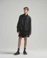 BED j.w. FORD "Short mods – Black” Nylon Blouson｜ベッドフォード "ショートモッズ – ブラック” ナイロンブルゾン メンズモデル着用