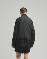 BED j.w. FORD "Short mods – Black” Nylon Blouson｜ベッドフォード "ショートモッズ – ブラック” ナイロンブルゾン メンズモデル着用