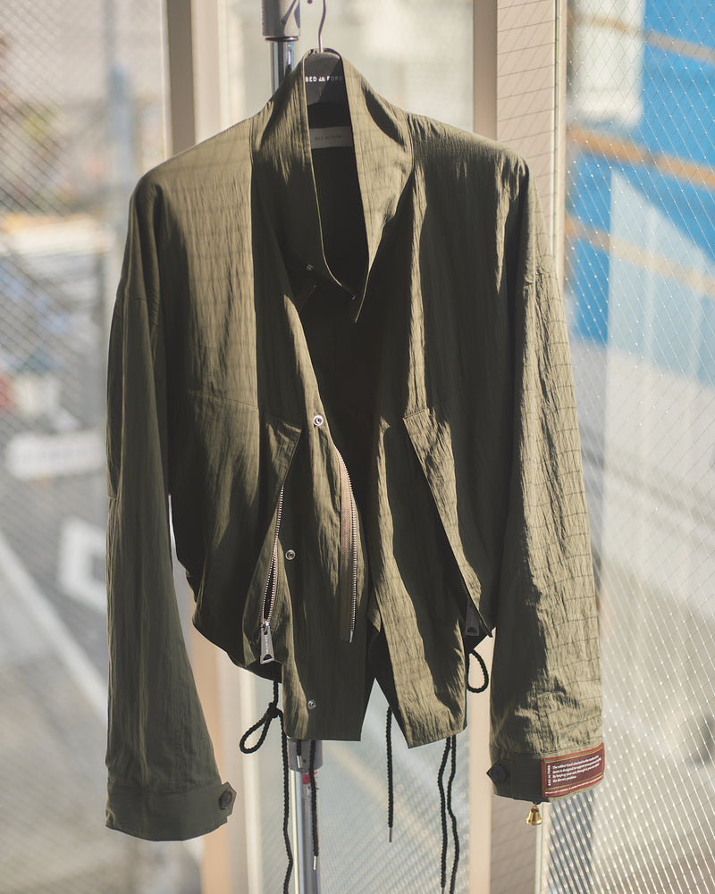 BED j.w. FORD "Short mods – Olive” Nylon Blouson｜ベッドフォード "ショートモッズ – オリーブ” ナイロンブルゾン