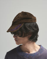 BED j.w. FORD "Cap － Brown" Corduroy Cap ｜ベッドフォード “キャップ － ブラウン” コーデュロイキャップ メンズモデル着用