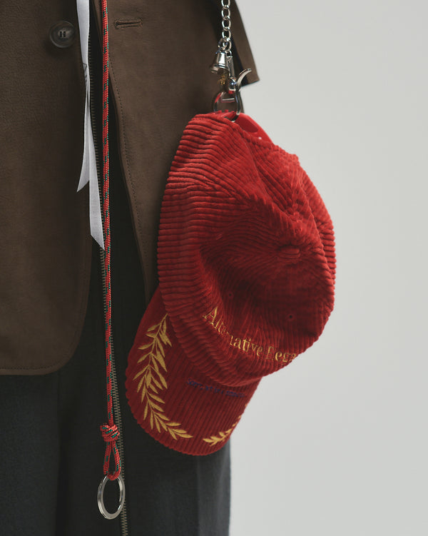BED j.w. FORD "Cap – Red" Corduroy Cap ｜ベッドフォード “キャップ – レッド” コーデュロイキャップ