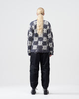 Snow Pattern Cardigan – Navy