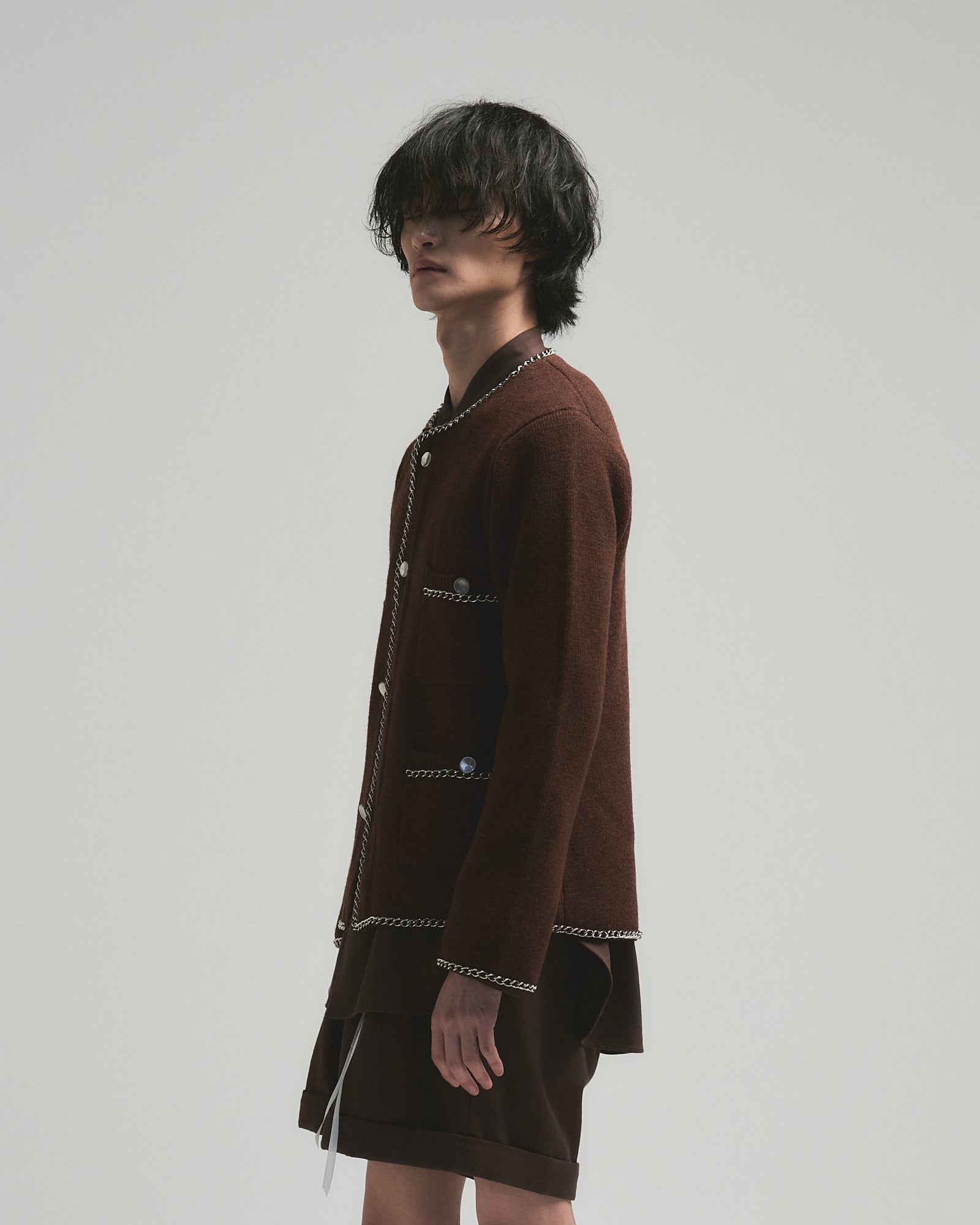 bed.j.w.ford カーディガン BED j.w. FORD Chain Mohair Cardigan (Black) | bed j.w. ford