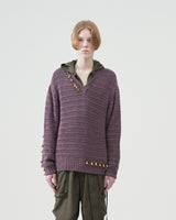 V-neck Bell Sweater – Purple