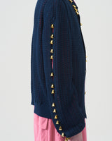 Bell Knit Cardigan – Navy