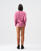 Chain Mohair Cardigan – Pink