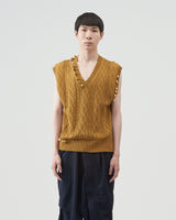 Bell Sweater Vest – Gold