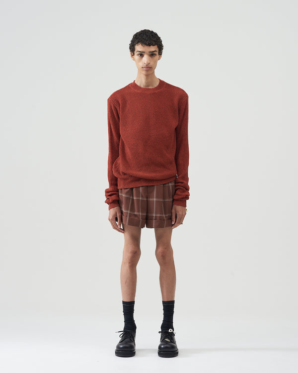 Mock-neck Sweater – Red