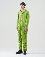 Hooded Nylon Coveralls – Pistachio