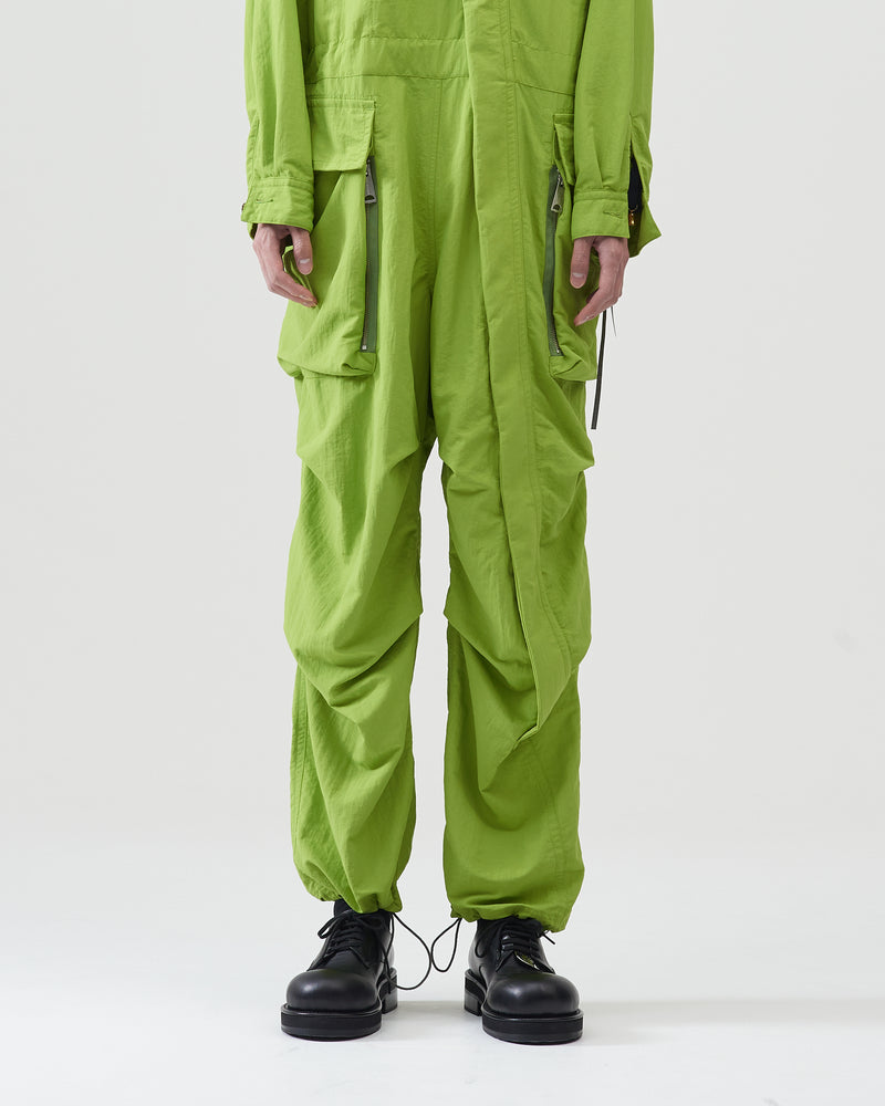 Hooded Nylon Coveralls – Pistachio