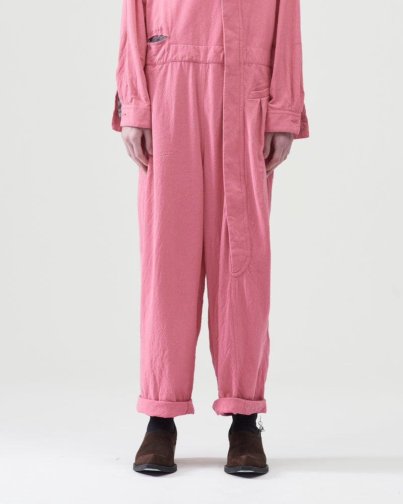 Cotton Silk Pilling Coveralls – Pink